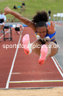 Womens under-20s long jumps, 2022 Northern Senior and Under-20 Champs., Wavertree Athletics Centre, Liverpool. Photo: David T. Hewitson/Sports for All Pics
